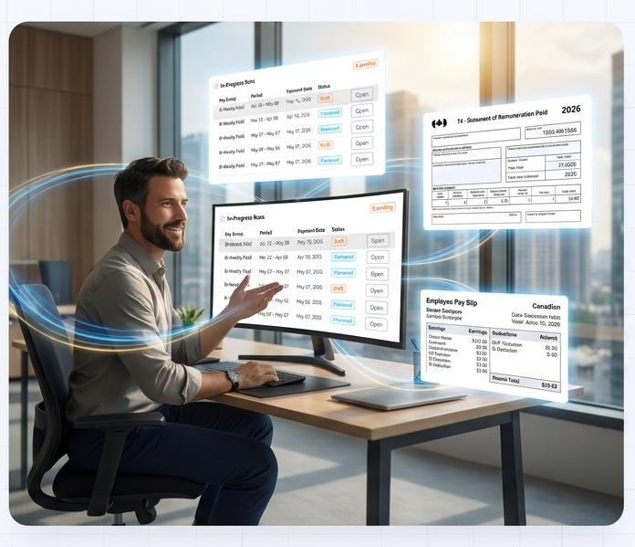LedgerNext payroll software dashboard